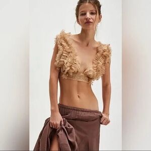 Free People Sequin Embellished Top XS